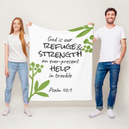 Cobertor De Velo Refúgio divino - Salmo 46:1 para conforto espiritu