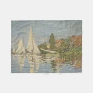 Cobertor De Velo Regatas em Argenteuil, Pintura a Óleo, Claude Mone