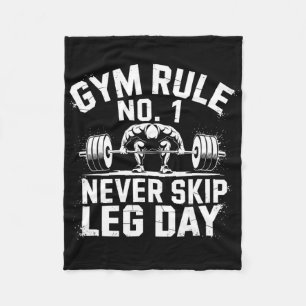 Cobertor De Velo Regra Gym N.O 1 Nunca Ignore O Trabalho De Arranqu