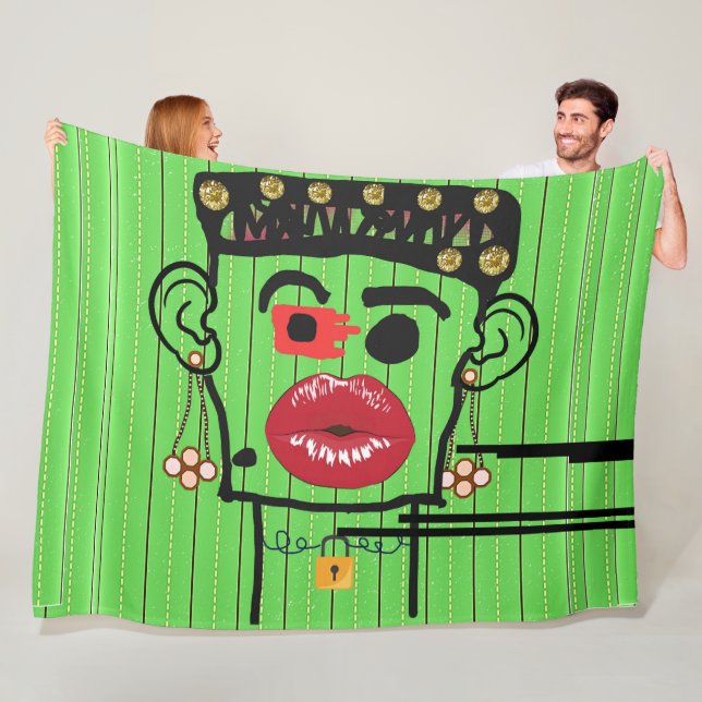 Cobertor De Velo Rei da Nigéria, FLEECE BLANKET! (In Situ)