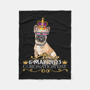 Cobertor De Velo Rei Iii Dia da Coronação presentes para o Bulldog