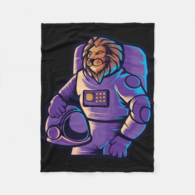 Cobertor De Velo Rei Leão Astronauta (Frente)