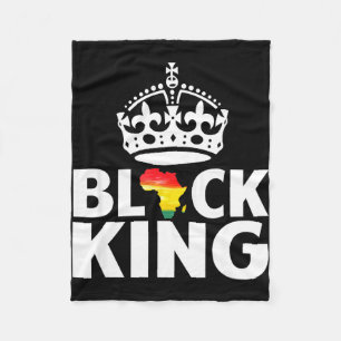 Cobertor De Velo Rei negro - orgulho da história negra poder negro