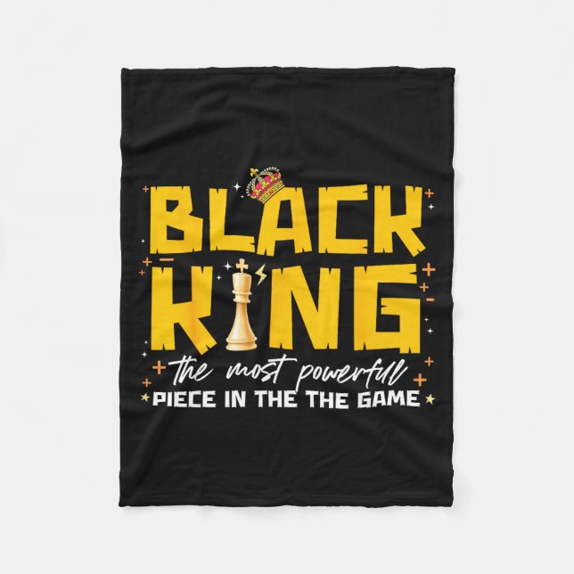Cobertor De Velo Rei Preto A Peça Mais Poderosa No Jogo (Frente)
