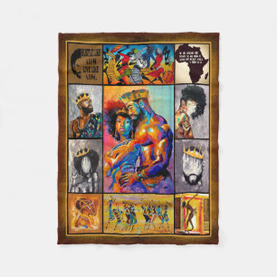 Cobertor De Velo Rei Rainha da Cultura Africana