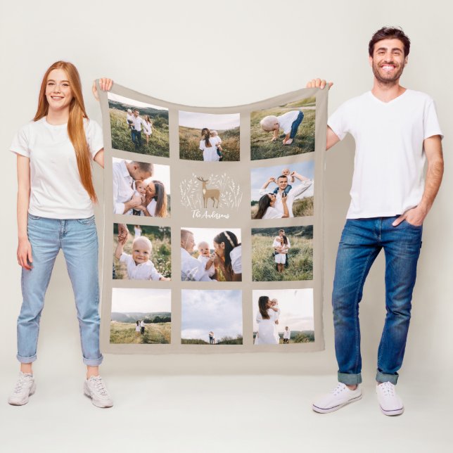 Cobertor De Velo Reindeer botânico elegante 11 foto moderna natural (In Situ)