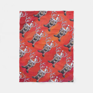 Cobertor De Velo Reindeer Christmas