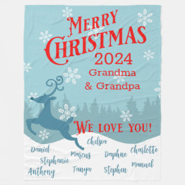 Cobertor De Velo Reindeer de Feriado Personalizado em Aberto