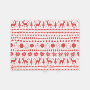 Cobertor De Velo Reindeer e Natal Festivo