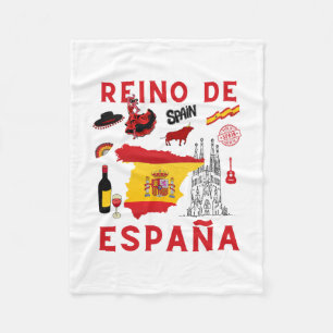 Cobertor De Velo Reino Da Espanha Espanha Férias Lembrança Espanhol