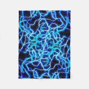 Cobertor De Velo Relâmpago azul de néon elétrico da bobina de Te