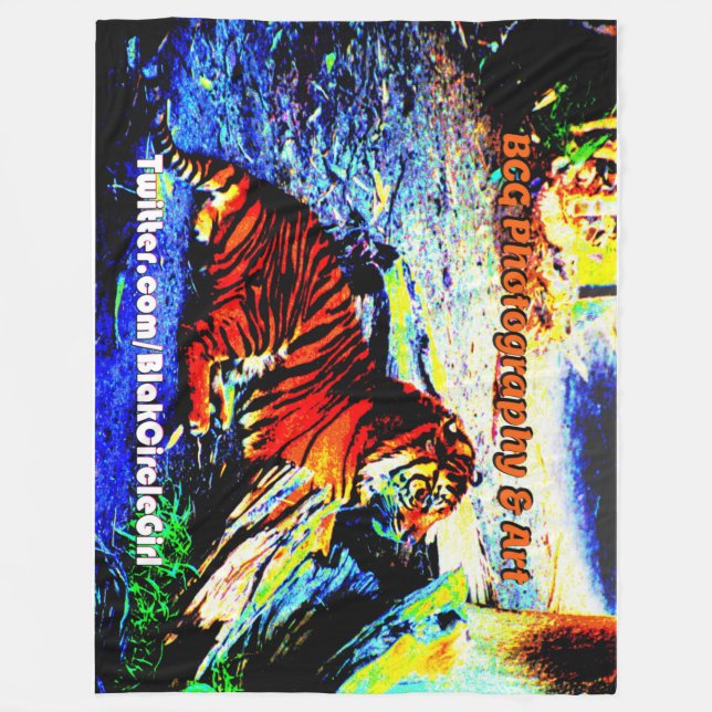 Cobertor De Velo Relaxando o Tigre - Edição Especial (Frente)