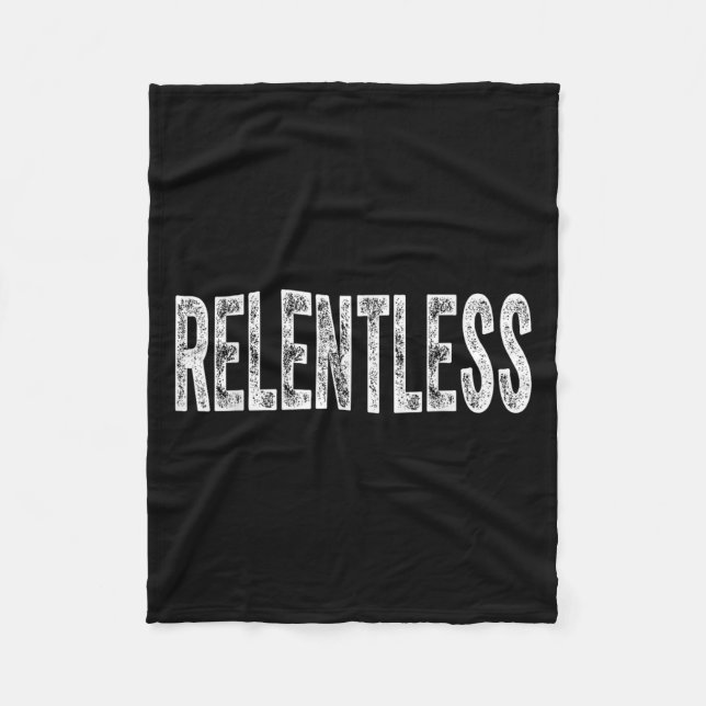 Cobertor De Velo Relentless Workout Motivation Shirt  (Frente)