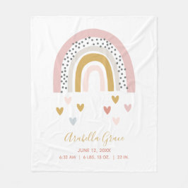 Cobertor De Velo Relógio de Bebê do Arco-Íris com Muita Trendy Birt