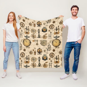 Cobertor De Velo Relógio Russo Steampunk Grunge (13)