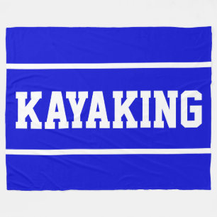 Cobertor De Velo REMAR EM KAYAK Esportivo Texto Branco Listras Em A