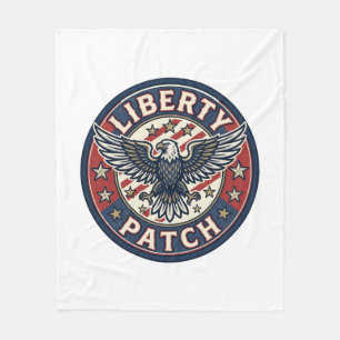 Cobertor De Velo Remendo da Liberdade Patriótico Bordado