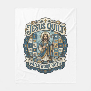 Cobertor De Velo Remendo de Colcha de Jesus Fé Patchwork Jesus Colc