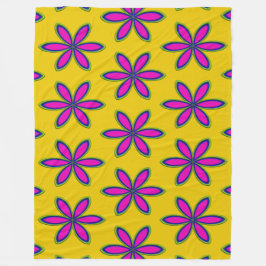 Cobertor De Velo Remendo de Flor Roxa