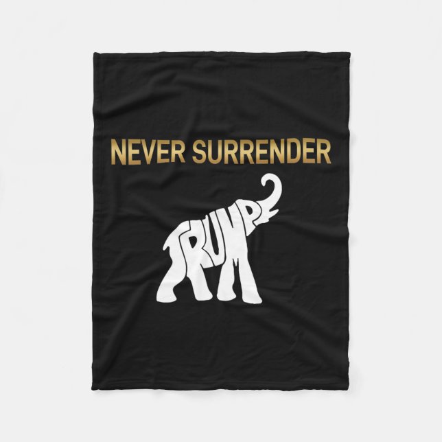 Cobertor De Velo Renderizar Elefante Trump (Frente)