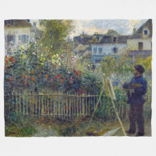 Cobertor De Velo Renoir - Claude Monet Pintura em seu Jardim