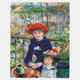 Cobertor De Velo Renoir's Mother and Child  Fleece Blanket