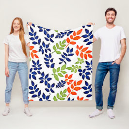 Cobertor De Velo Repetição de Folha Cromática