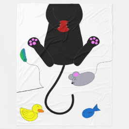 Cobertor De Velo Reproduzindo Gatinho