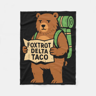 Cobertor De Velo Resista Protesto Vamos Lá Taco Foxtrot Delta Taco