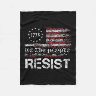 Cobertor De Velo Resiste Trump Protesto Contra Bandeira Política Do