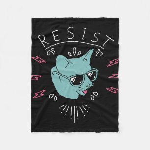 Cobertor De Velo Resistência a Trump Cat Anti-Trump Protesto Anti-P