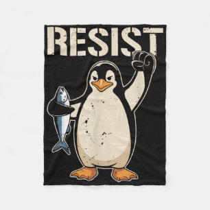 Cobertor De Velo Resistência ao Ativismo Pinguim Mulheres Homens