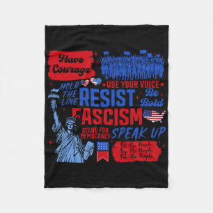 Cobertor De Velo Resistência Ao Fascismo Estátua Ativista Liberal D