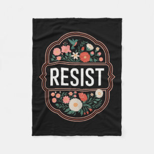 Cobertor De Velo Resistência ao Protesto Floral Trump Anti Trump To