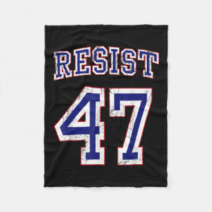 Cobertor De Velo Resistir ao Trump 47 Gráfico Retrotraído