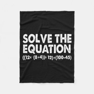 Cobertor De Velo Resolva A Equação Professor de Matemática Engraçad