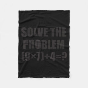 Cobertor De Velo Resolva O Problema Engraçado 67 Meme Brainrot Mate