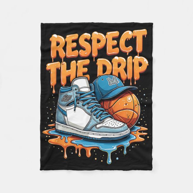 Cobertor De Velo Respect The Drip Sneaker Swag Sketll Street Style  (Frente)