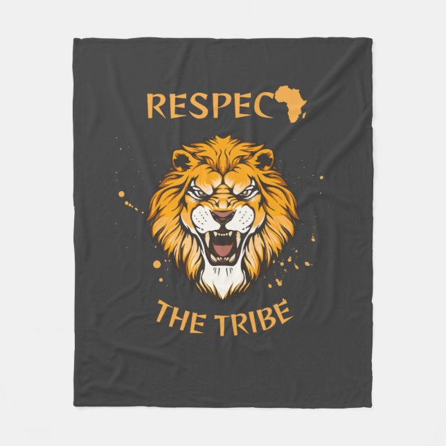 Cobertor De Velo Respect The Tribe | Fleece Blanket (Frente)