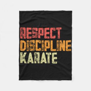 Cobertor De Velo Respeite Disciplina Carate Fighter