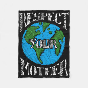 Cobertor De Velo Respeite o ambiente verde do planeta Terra-mãe