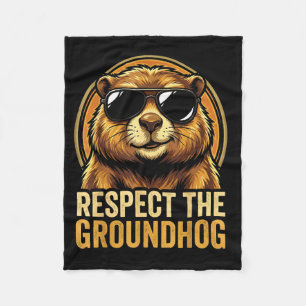 Cobertor De Velo Respeite O Dia Do Groundhog Ground Hog 2026