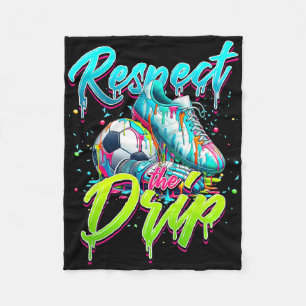 Cobertor De Velo Respeite O Sorvete De Futebol Drip Com Granulado