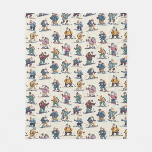 Cobertor De Velo Retired Santa Claus North Pole Ski Club (Frente)