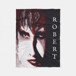 Cobertor De Velo Retrato de Arte de Homem de Música Goth Pós-Punk D
