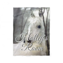 Retrato de Cavalo Branco Personalizado