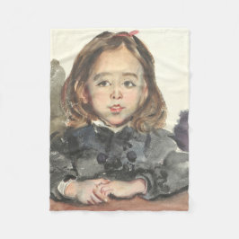 Cobertor De Velo Retrato de Marie (Garota Justa)