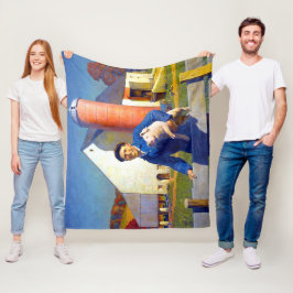 Cobertor De Velo Retrato de um Farmer Fazenda Life NC Wyeth 1943