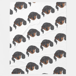 Cobertor De Velo Retrato do cão do Dachshund
