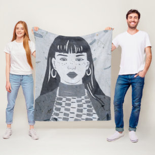 Cobertor De Velo Retrato Noturno